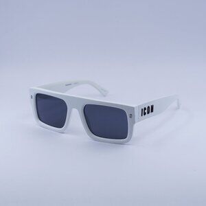 Dsquared2 ICON 0008/S 0VK6 IR Square Sunglasses - White / Grey